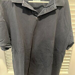 Billy Reid Men's Polo.  Navy.  XXL